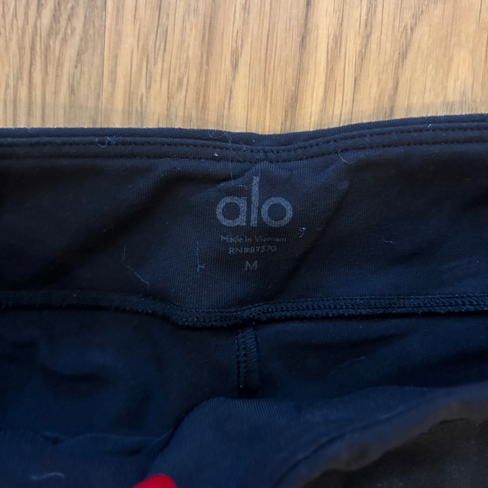 ALO Yoga Black Boot-Cut Flare Pants - Picture 3 of 5